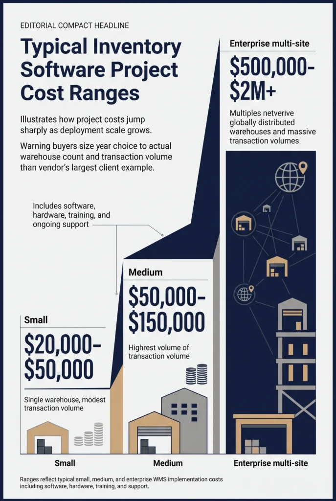 The right budget tier depends on your actual warehouse footprint, not the biggest number a vendor likes to mention.